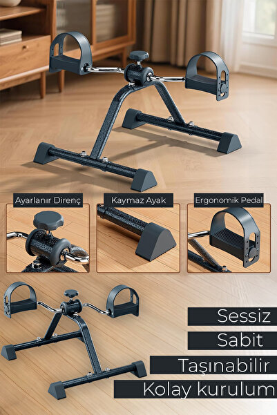 Mini Pedal Egzersiz Kondisyon Bisikleti Taşınabilir Dirençli Ev Aleti El Ve Ayak Pedallı Spor Cihazı