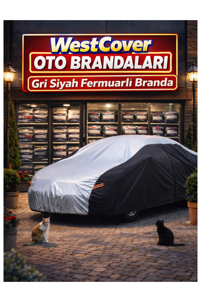 WestCover غطاء سيارة داسيا لوجان إم سي في لوريت واجون (رمادي أسود-بسوستة سحاب...