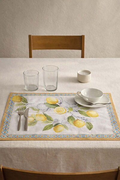 dekomall home & living 6-Piece American Service Set Lemon Garden -Asrv009