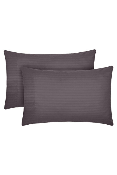 Five Store Set 2 huse perna din damasc, densitate 130 g/mp, Kahverengi, 40/40cm