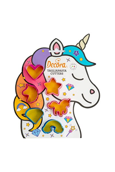DECORA Unicorn cutter set, 6 pcs. -