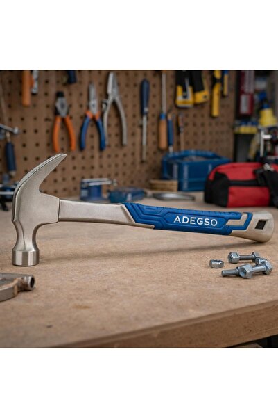 AutoFamily Heavy Duty Steel Framing Claw Hammer with Shock-Absorbing Non-Slip...