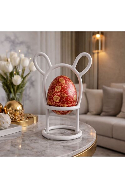 fromro Suport metalic pentru ouă de Paște, Iepuraș - Design premium și adorabil