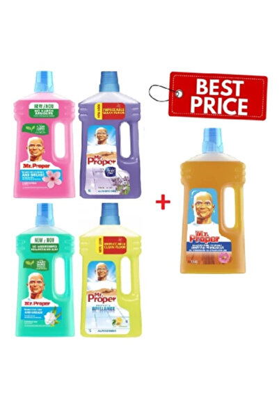 Laundry Pachet promoțional 5 X Mr. Soluție potrivită pentru pardoseli 1L Diverse