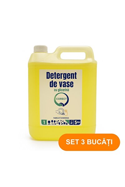Corect SET 3 PIESE - Detergent de vase, 5 L