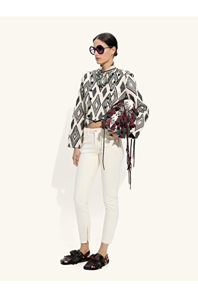 PARFOIS Kadın Elmas Desenli Jakarlı Ceket