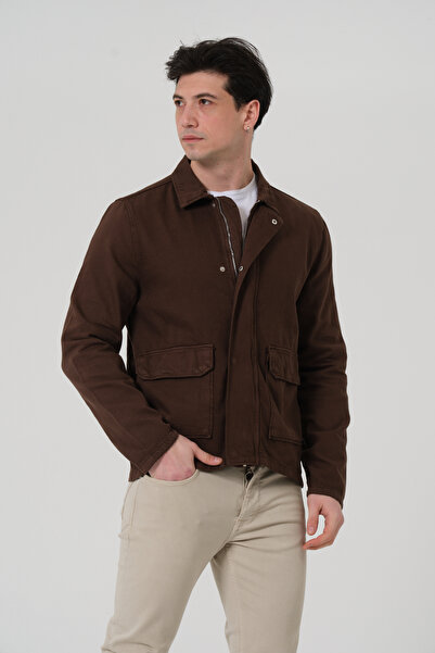 PIQUE ΑΝΔΡΙΚΟ ΠΟΥΚΑΜΙΣΟ Ανδρικό πουκάμισο με τσέπες και κλείσιμο με φερμουάρ