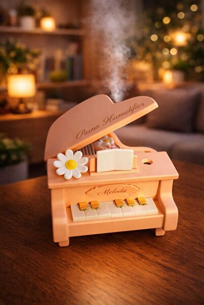 sofun Mini Piyano Hava Nemlendirici – LED Işıklı, USB Şarjlı, Aromaterapi Dif...