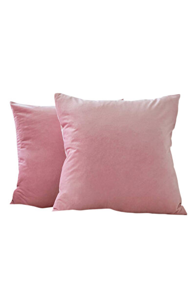 Five Store Set of 2 decorative velvet cushion covers with zipper, 50x50 cm, M...