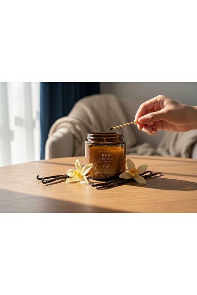 DUO Studio No.26 Hand Made Candles Soft El Yapımı Soya Wax Kokulu Mum - Vanil...