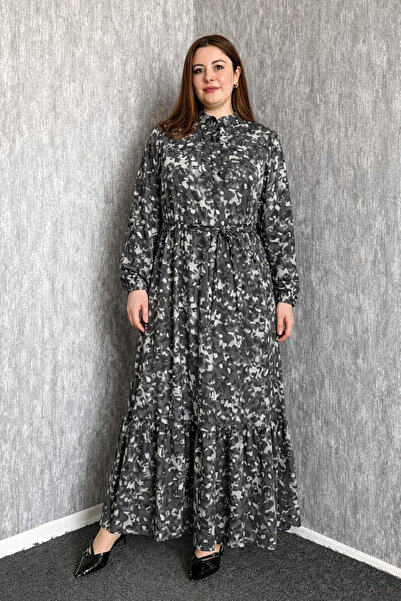 ModaPlaza Women's Small Pattern Chiffon 7583