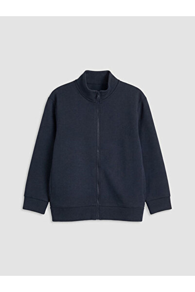 LC Waikiki Sweatshirt cu fermoar pentru băieți, cu guler tip halat, Sparkling...
