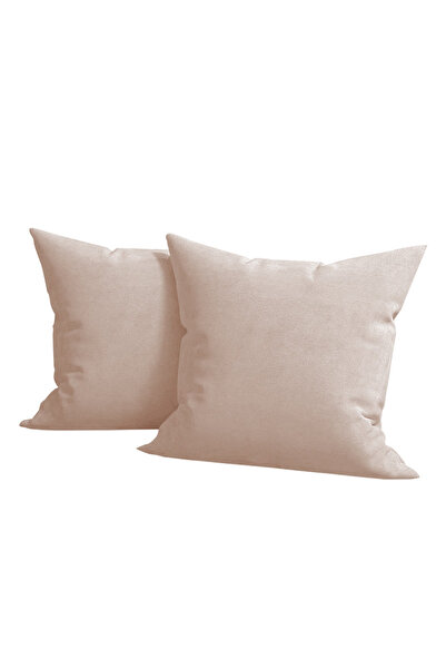 Five Store Set of 2 decorative velvet cushion covers with zipper, 50x50 cm, M...