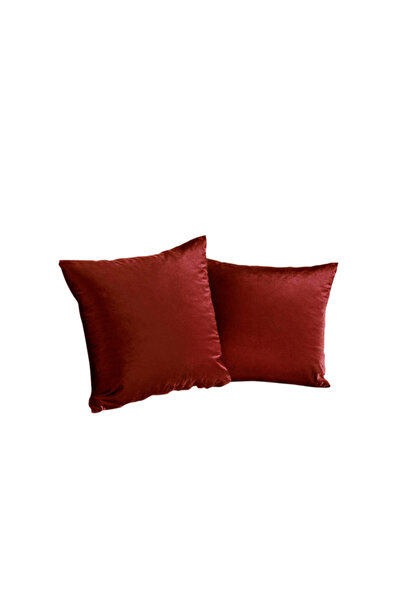 Five Store Set of 2 decorative velvet cushion covers with zipper, 45x45 cm, M...