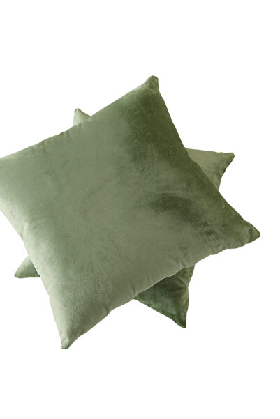 Five Store Set 2 huse pernute decorative din catifea cu fermoar, 45x45 cm, Ma...