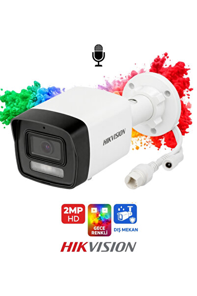 Hikvision DS-2CD1021G2-LIUF 2MP SD Kartlı Hybrid Light IP Kamera