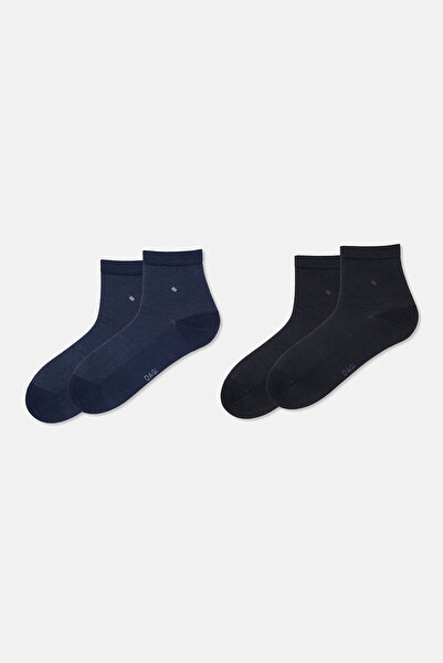 Dagi Men's 2-Pack Dot Pattern Quarter Socks