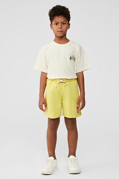 NBT JEANS Ανδρικό κίτρινο σορτς BG Store