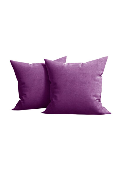 Five Store Set 2 huse pernute decorative din catifea cu fermoar, 50x50 cm, Ma...