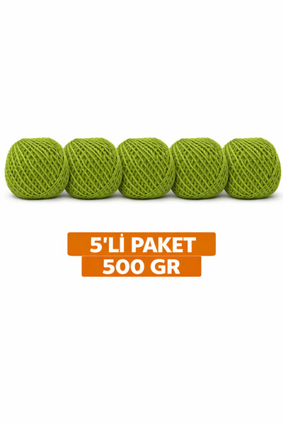 vollen yarn Jüt İpi 5'li Paket 100gr 100m Hasır İp Kırnap Çuval İpi Makrome S...