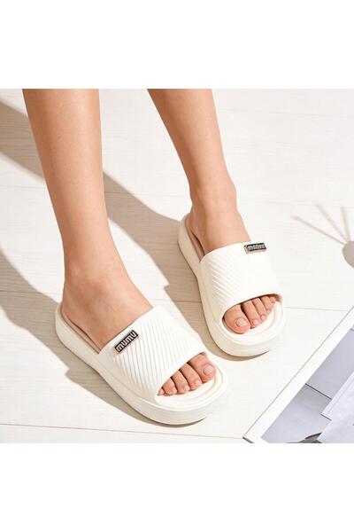 Tmall Papuci de damă, spumă, PD1095, albi