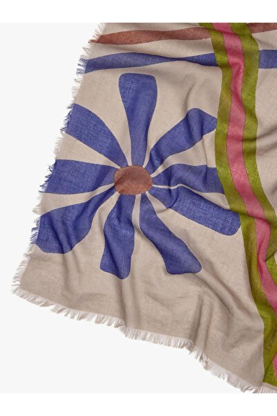 PARFOIS Kadın %100 Pamuk Desenli Şal