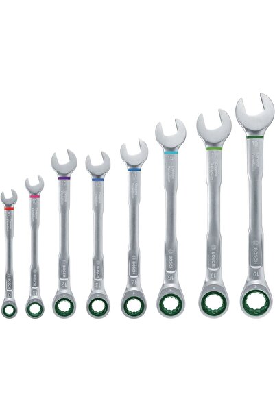 Bosch 8 Parça Kombine Anahtar Seti