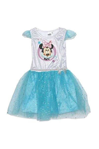 Minnie Mouse Minnie Tutu Dress, Blue with Silver Glitter
