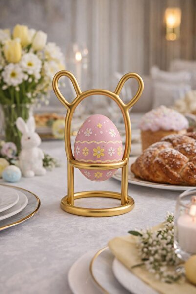 fromro Suport metalic pentru ouă de Paște, Iepuraș - Design premium și adorabil