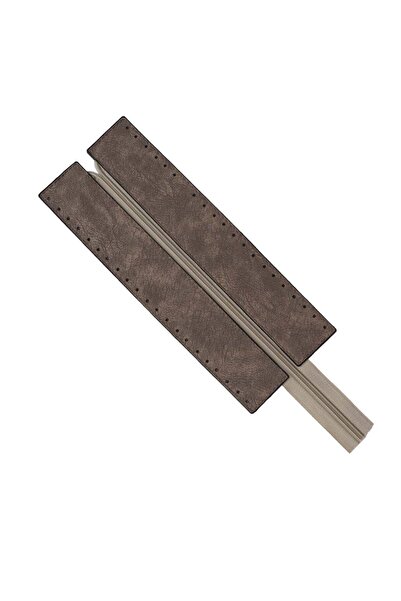 Ritzz Премиум цип от изкуствена кожа 26x10 СМ (Сребрист)