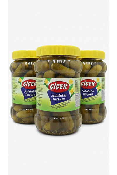 Çiçek Pickled cucumbers large jar 1.35 kg *3 pieces