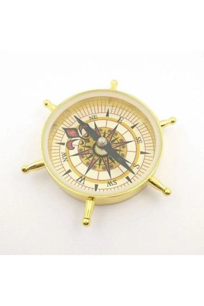 NW NessiWorld -Aesthetic Design Rudder Model Brass Compass
