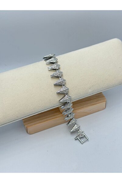 BYYEŞO Zircon Stone Detailed Design Bracelet (Steel)