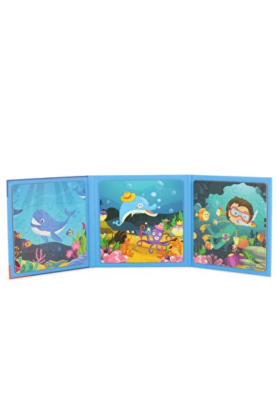 Keycraft Set de 3 puzzleuri magnetice progresive - Viața subacvatică