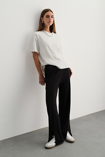 Dagi Μαύρο κολάν flare με λεπτομέρεια στο πίσω μέρος