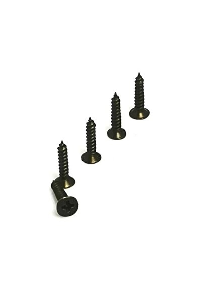 NW NessiWorld Clip, Hinge, Foot, Tree, Chipboard Screw 3X13 mm - Black 100 Pcs