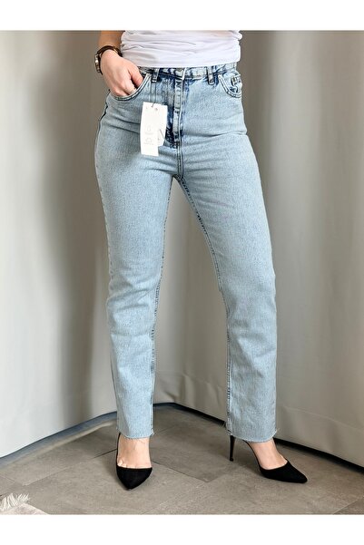 LUNSHI Düz Paça Jean