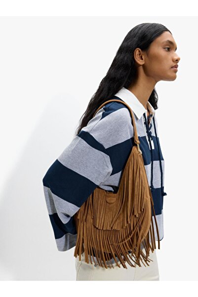 PARFOIS Kadın Püsküllü Hobo Omuz Çantası