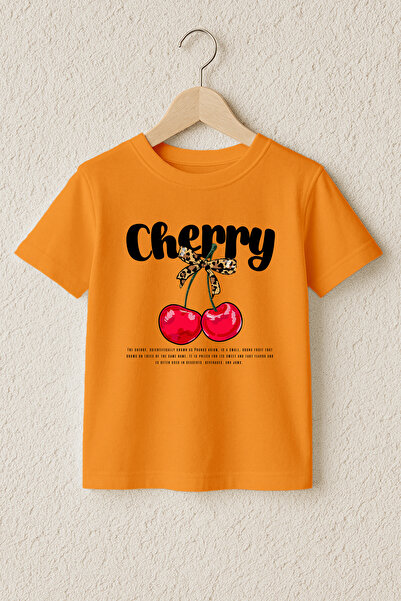 MYADA Μπλουζάκι με στάμπα κεράσια, 100% βαμβάκι, υψηλής ποιότητας 23497