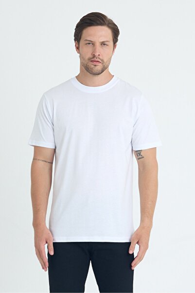 SEDİRLİ Unisex Απλό T-shirt χωρίς στάμπα από βαμβακερό χτενισμένο ύφασμα