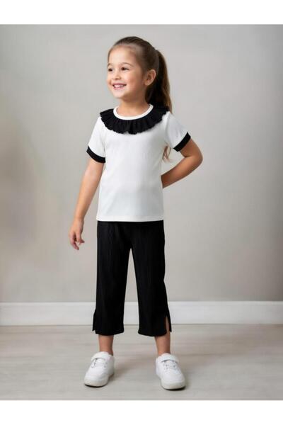 Kids Club Collar-Detail Girls' Suit