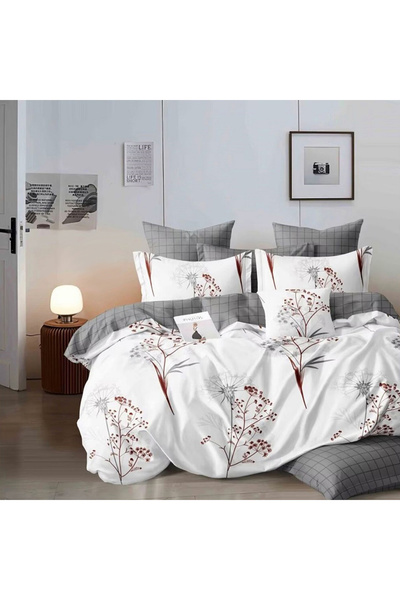 Five Store SUPER double bed linen, Melker, mercerized cotton, multicolor, 4 p...