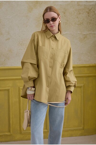 HEQA Cămașă cu mâneci din bumbac 100% Honey Foam