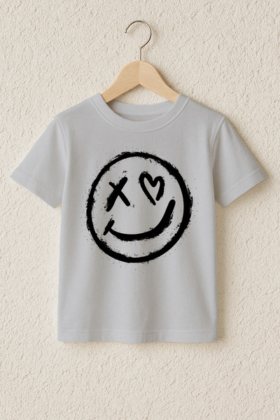 MYADA Scary Smiling Face Printed 100% Cotton Premium T-Shirt 23503