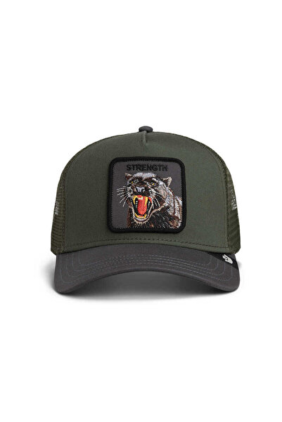 Goorin Bros .Strength Panther Trucker ( Kaplan Figür ) 101-3009 Şapka
