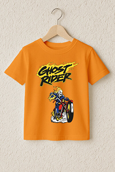 MYADA Tricou premium din bumbac 100% cu imprimeu Ghost Rider 23399
