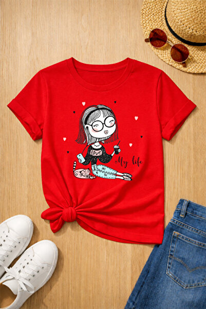 MYADA My Life Fun Printed 100% Cotton Premium T-Shirt 27028