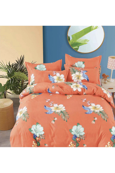 Five Store Single bed linen, Rhamnus, mercerized cotton, multicolor, 3 pieces