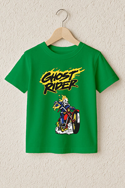 MYADA Tricou premium din bumbac 100% cu imprimeu Ghost Rider 23399
