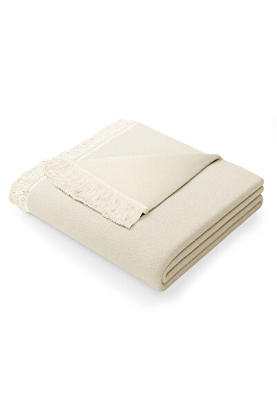 Amelia Home Vintage cotton blanket with fringes, Franse, 430 g/m2, 150x200 cm...